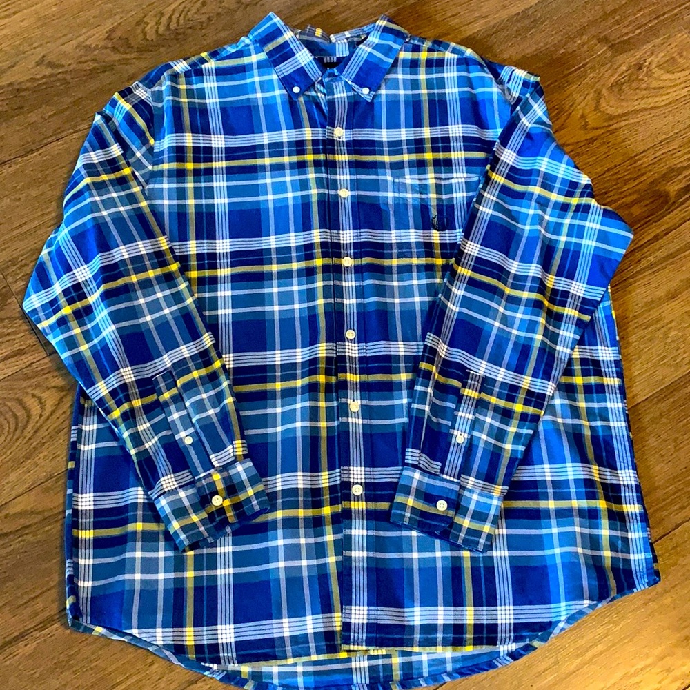 🆕 CHAPS Classic Long Sleeve Performance Flannel🆕